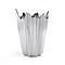Metal Sculptural Textured Vase Free Form Edge Table Centerpiece